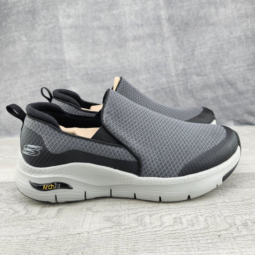 Skechers Men 10.5 EE (EU 44) Arch Fit Banlin Charcoal Black
